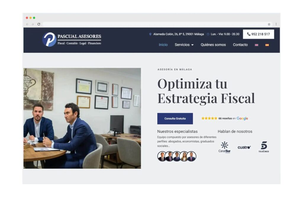 diseño web en málaga